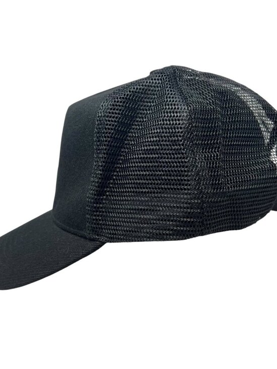 Hockey Players Club Trucker Hat Snapback Mesh Cap Black Logo Patch Adjustable - Picture 3 of 8